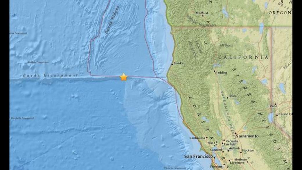 Земетресение 6.5 по Рихтер удари Калифорния, няма пострадали