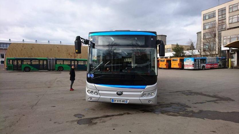 Новият електрически автобус на София