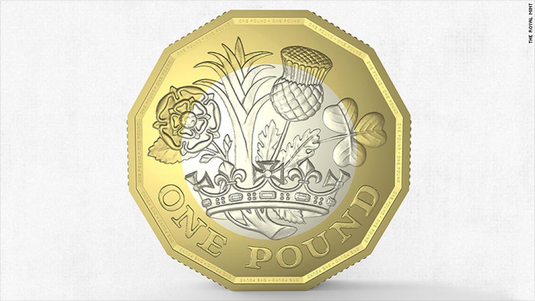 Великобритания пуска нова монета от 1 паунд