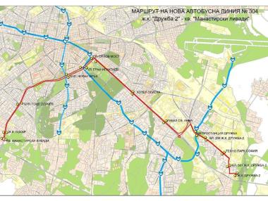 Нова автобусна линия ще свързва „Дружба“ с „Манастирски ливади“