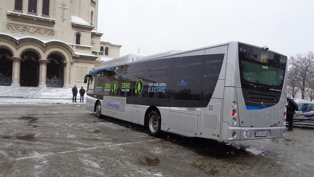 Нов електрически автобус тръгна в София