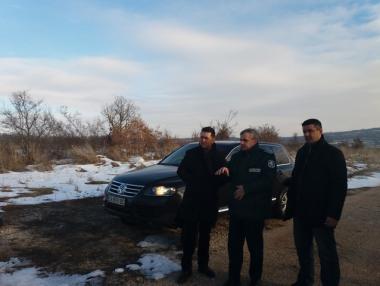 Служебният вътрешен министър инспектира границата с Турция