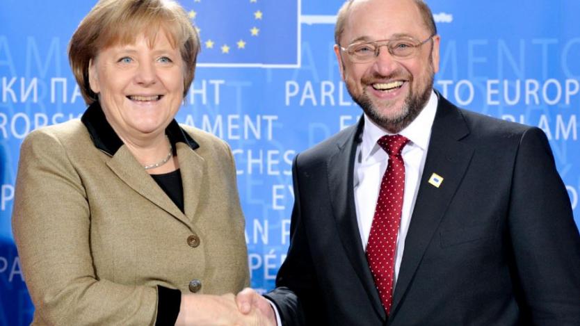 Германците предпочитат за канцлер Шулц пред Меркел