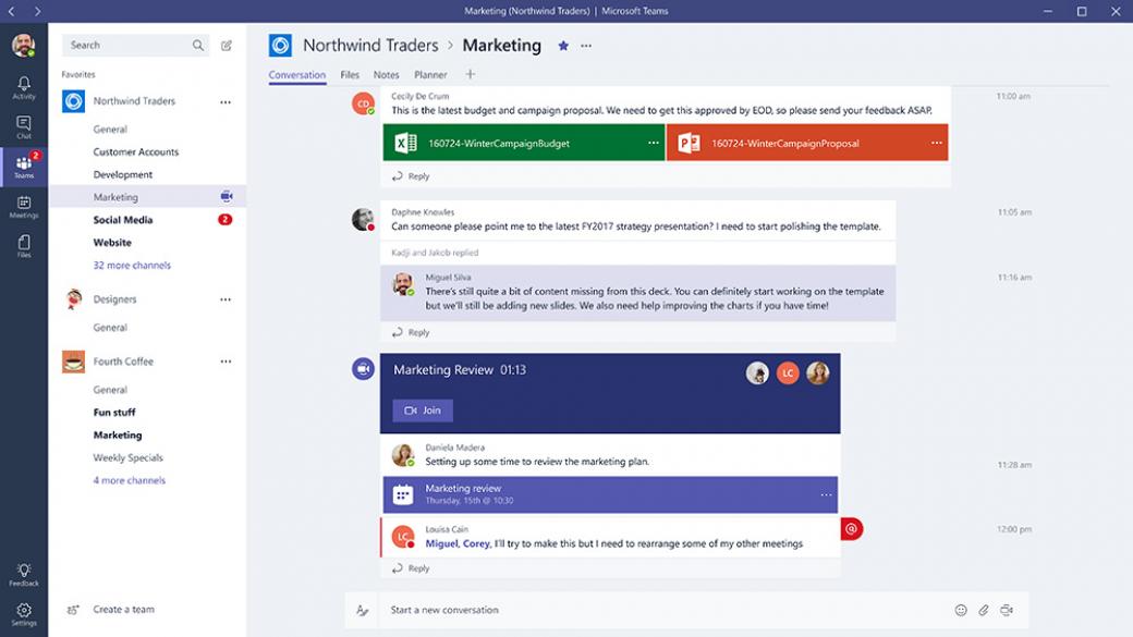 Microsoft пусна платформата за комуникация Teams