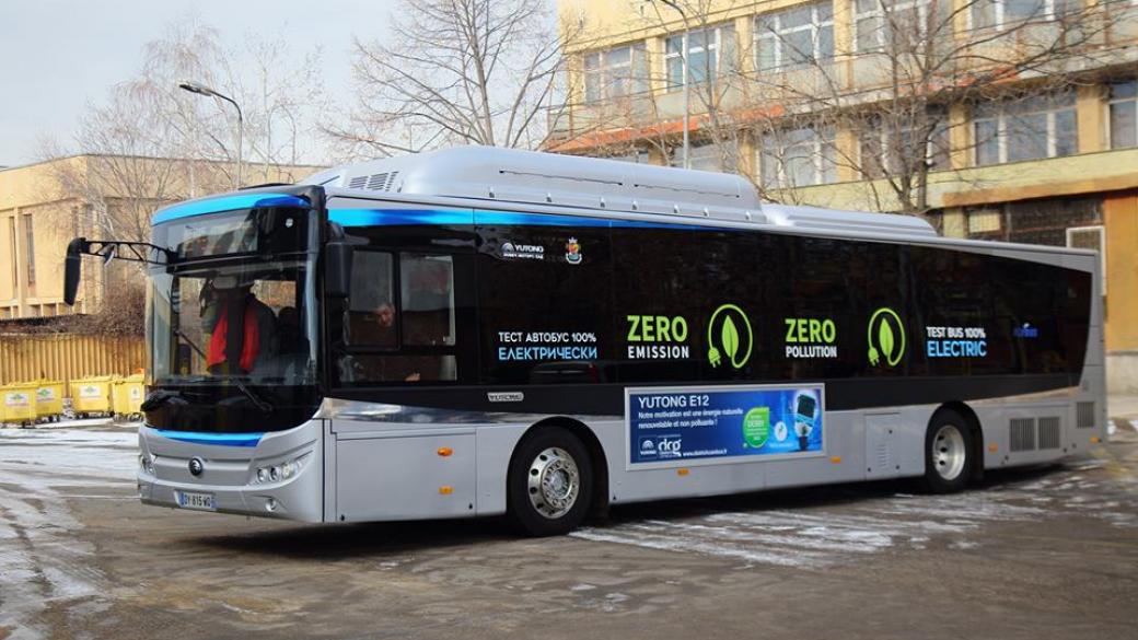 Трети електробус тръгна по улиците на София