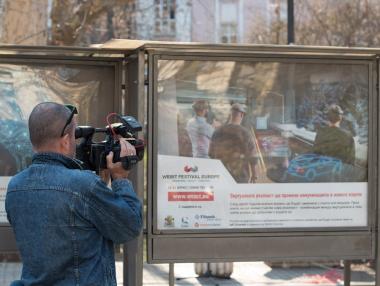 Откриха изложба „26 прогнози за бъдещето на Пламен Русев“