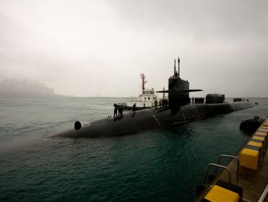 Подводница на САЩ с ракети „Томахоук“ пристигна в Южна Корея
