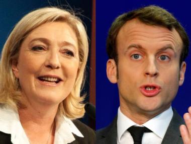 Проучванията предвиждат убедителна победа за Макрон пред Льо Пен