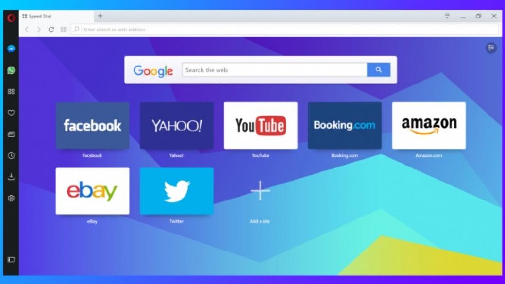 Новата Opera идва с директен достъп до Messenger и WhatsApp