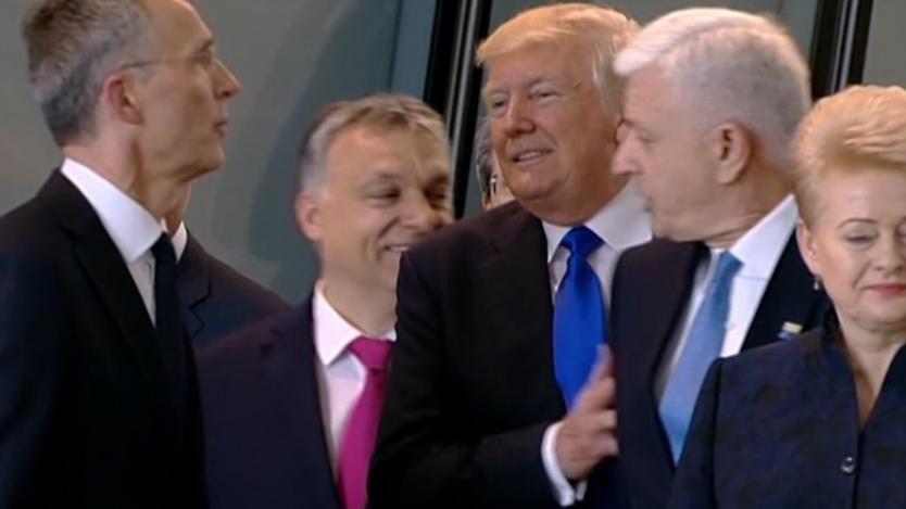 Тръмп избута премиера на Черна гора на срещата на НАТО