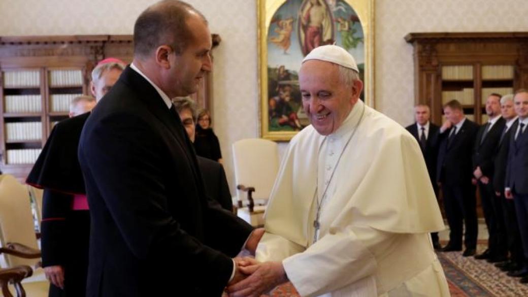 Папата прие президента Радев и българска делегация