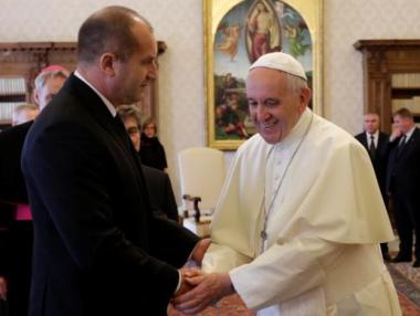 Папата прие президента Радев и българска делегация