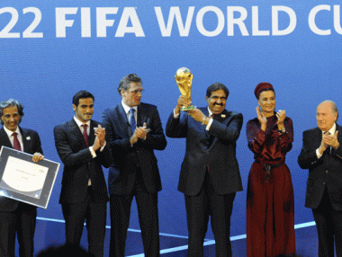 FIFA е „в контакт“ с Катар относно Световното по футбол през 2022 г.