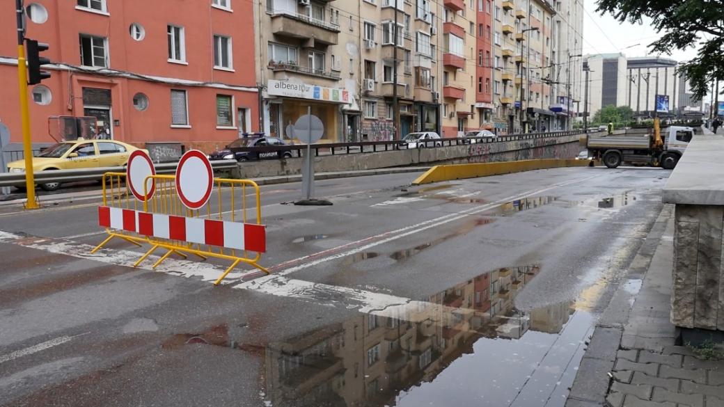 Движението по столичния бул. „Васил Левски“ е възстановено