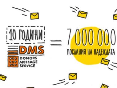 Повече от 7 млн. лева са дарени чрез DMS за 10 години