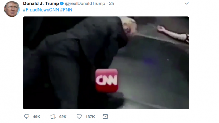 Тръмп „разбива“ CNN в Twitter