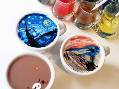 Арт шедьоври върху кафе или ежедневието на бариста Лий Кинг-бин