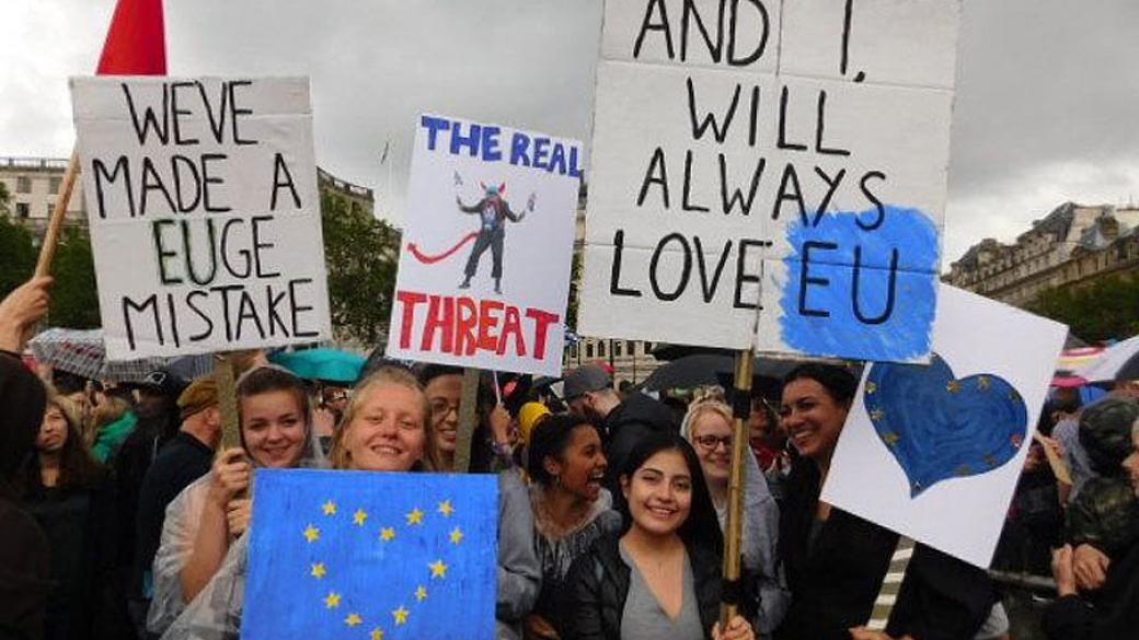 Поддръжници на ЕС организират анти-Brexit протест