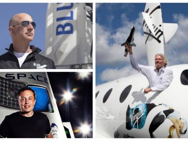 Трима милиардери, покорители на космоса