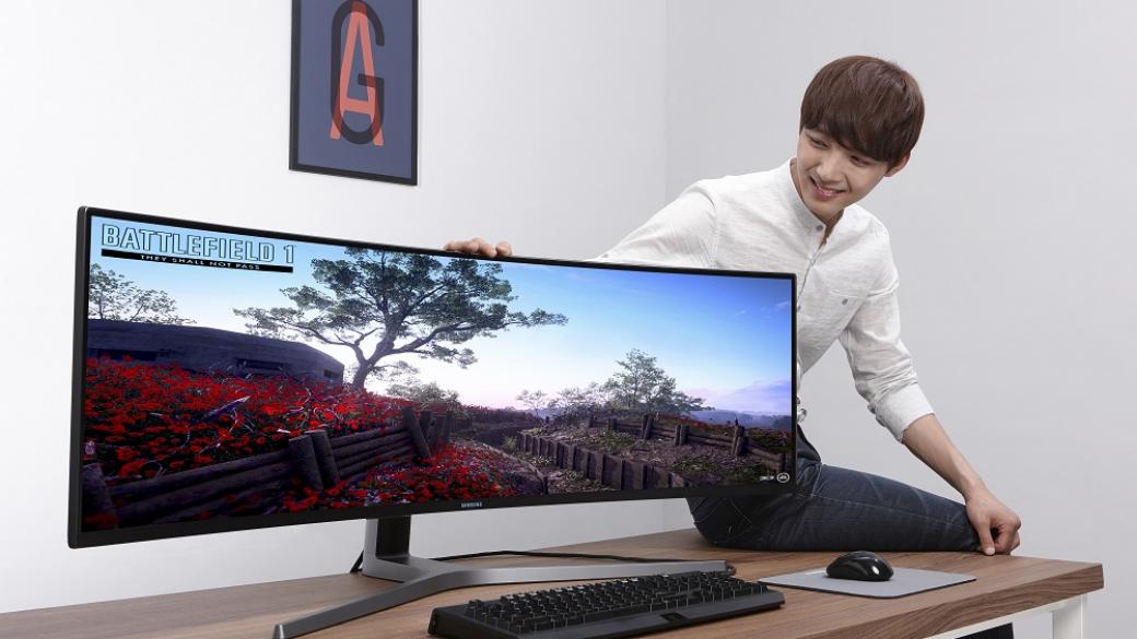 Samsung представя най-големия QLED гейминг монитор в света