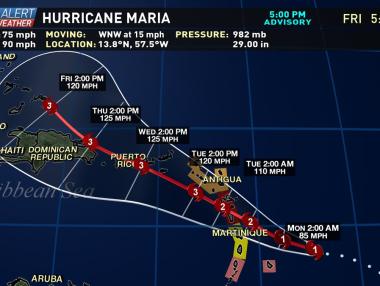 Ураганът „Мария” достигна Доминикана в пета - най-висока степен