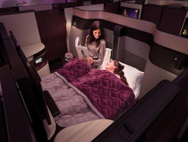 Qatar Airways предлага двойна спалня в бизнес класата си