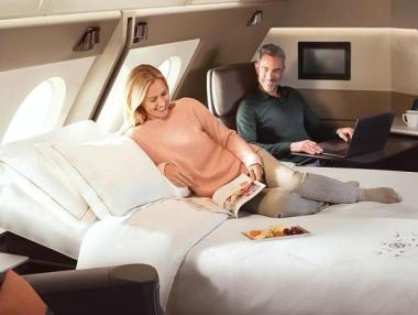 Новият „хотел в небето“ на Singapore Airlines