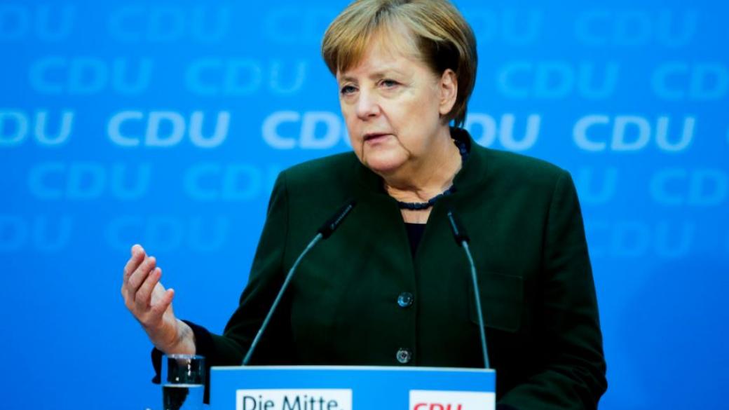 Меркел: Германия се нуждае от стабилно правителство скоро