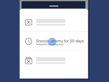 Facebook добавя функцията Snooze