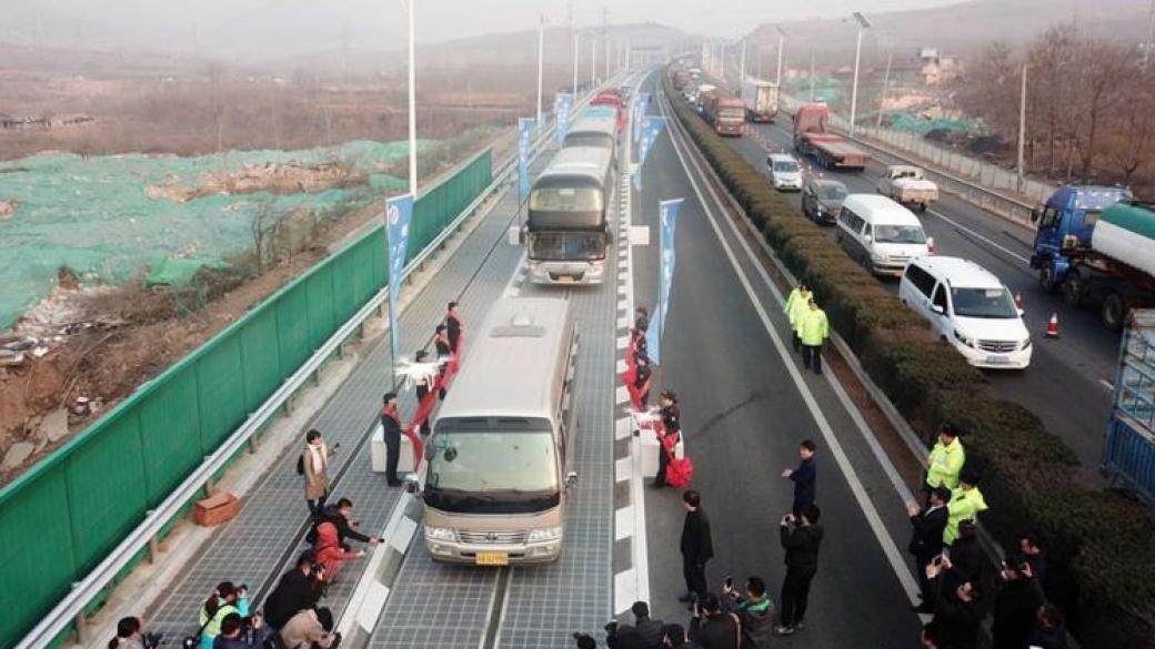 Китай пусна първата в света магистрала със соларни панели