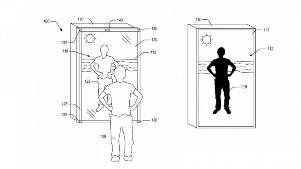 Amazon патентова огледало, поставящо виртуални дрехи