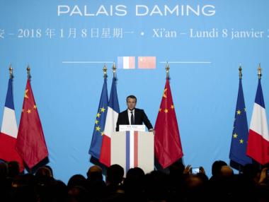 Макрон започва визитата си в Китай от древната столица Сиан
