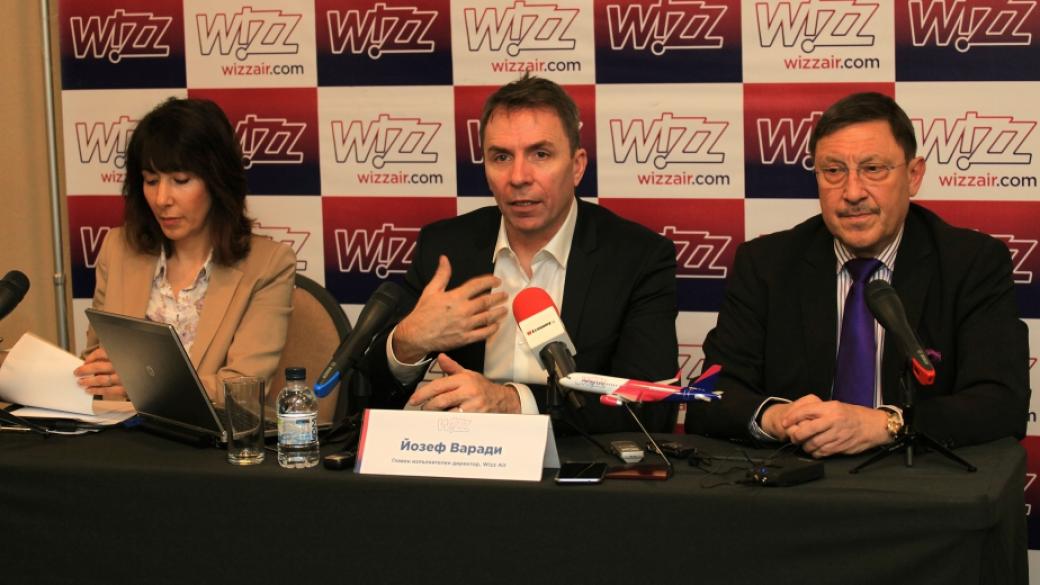 Wizz Air ще лети до 44 дестинации от България през 2018 г.