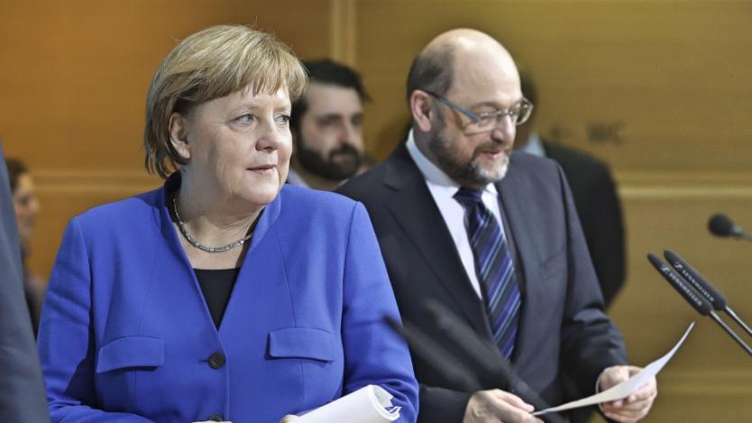 Меркел и Шулц започват официални преговори за коалиция