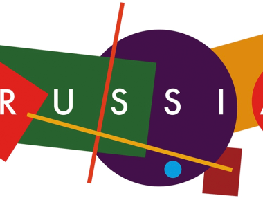 Русия с авангардно туристическо лого