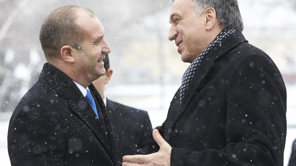 Румен Радев посрещна президента на Черна гора Филип Вуянович