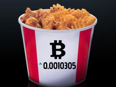KFC пусна меню в bitcoin