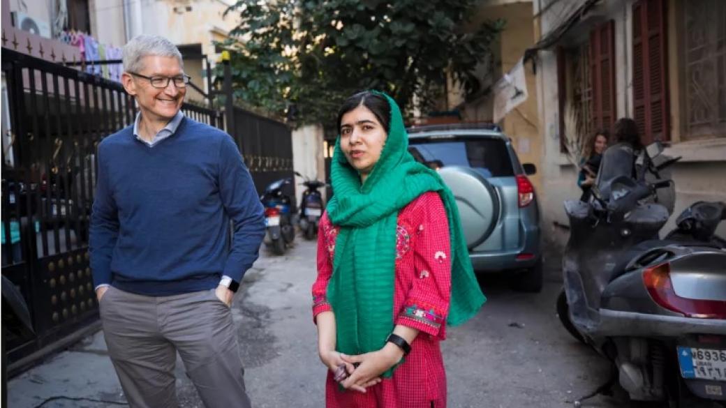 Apple ще партнира на активистката Малала Юсафзай