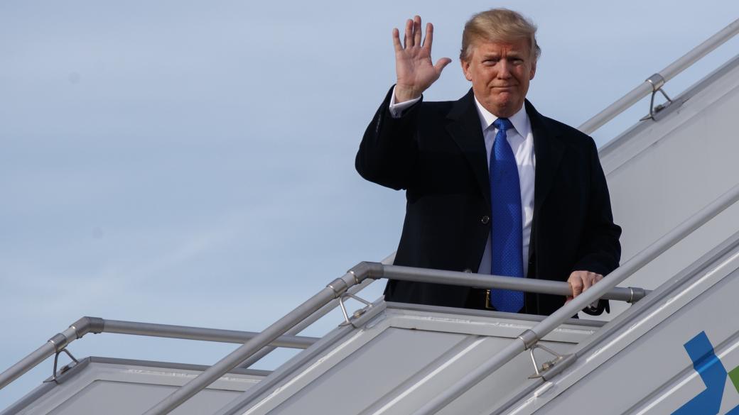 Тръмп пристигна в Давос да защити „Америка на първо място”