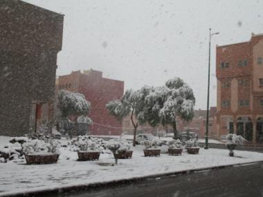 Сняг изненада южните части на Мароко