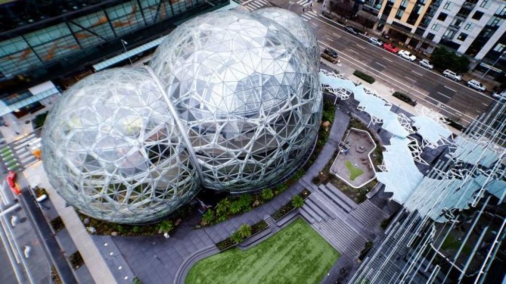 Amazon откри Сферите - новия си офис с тропическа гора в Сиатъл