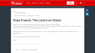 „Бог е лук“, или кой хакна сайта на Ватикана