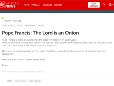 „Бог е лук“, или кой хакна сайта на Ватикана