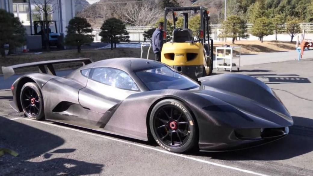 Японски супер автомобил ускорява от 0 до 100 км/ч за под 2 секунди