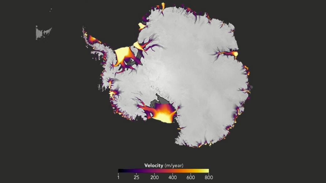 Ледът на Антарктида се топи все по-бързо