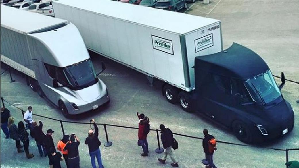 Е-камионът на Tesla извърши първата си доставка