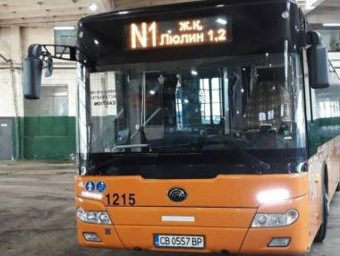 Готови са автобусите за нощния транспорт в София