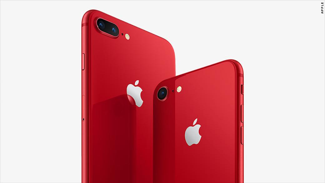 Apple пусна червен iPhone 8