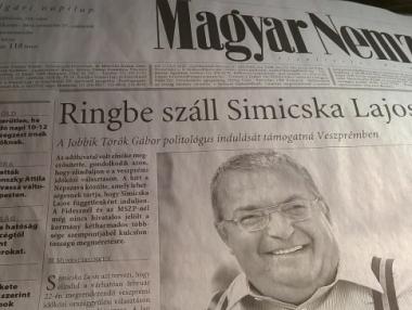 Унгарски опозиционен вестник прекратява дейността си