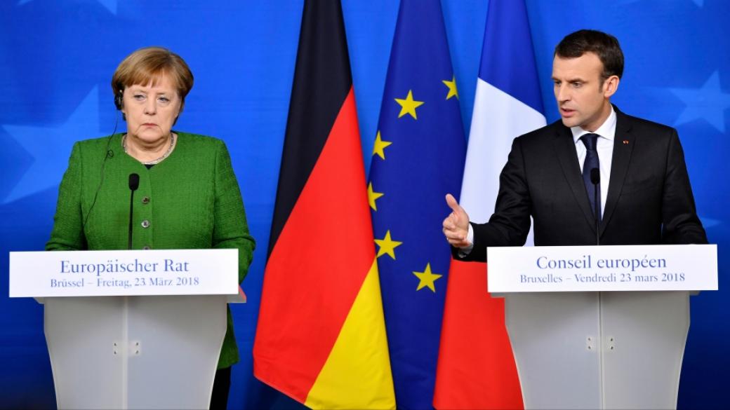 Партията на Меркел отхвърля реформите на Макрон